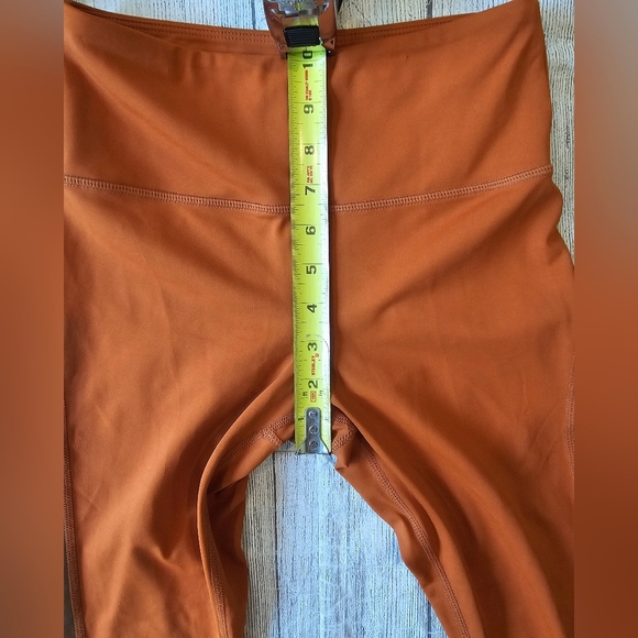 Zyia Active Women's Size 2 Lot 2 Pair Leggings Orange Teal 24 Inch 7/8 Ankle - Picture 8 of 10